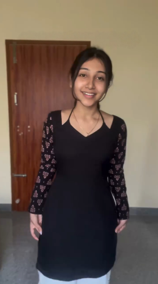 Truffle Black Cotton Kurti