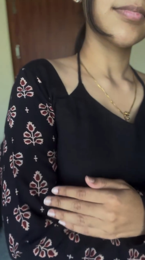 Truffle Black Cotton Kurti