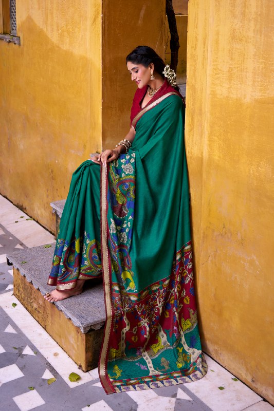 Kalamkari Royale Saree