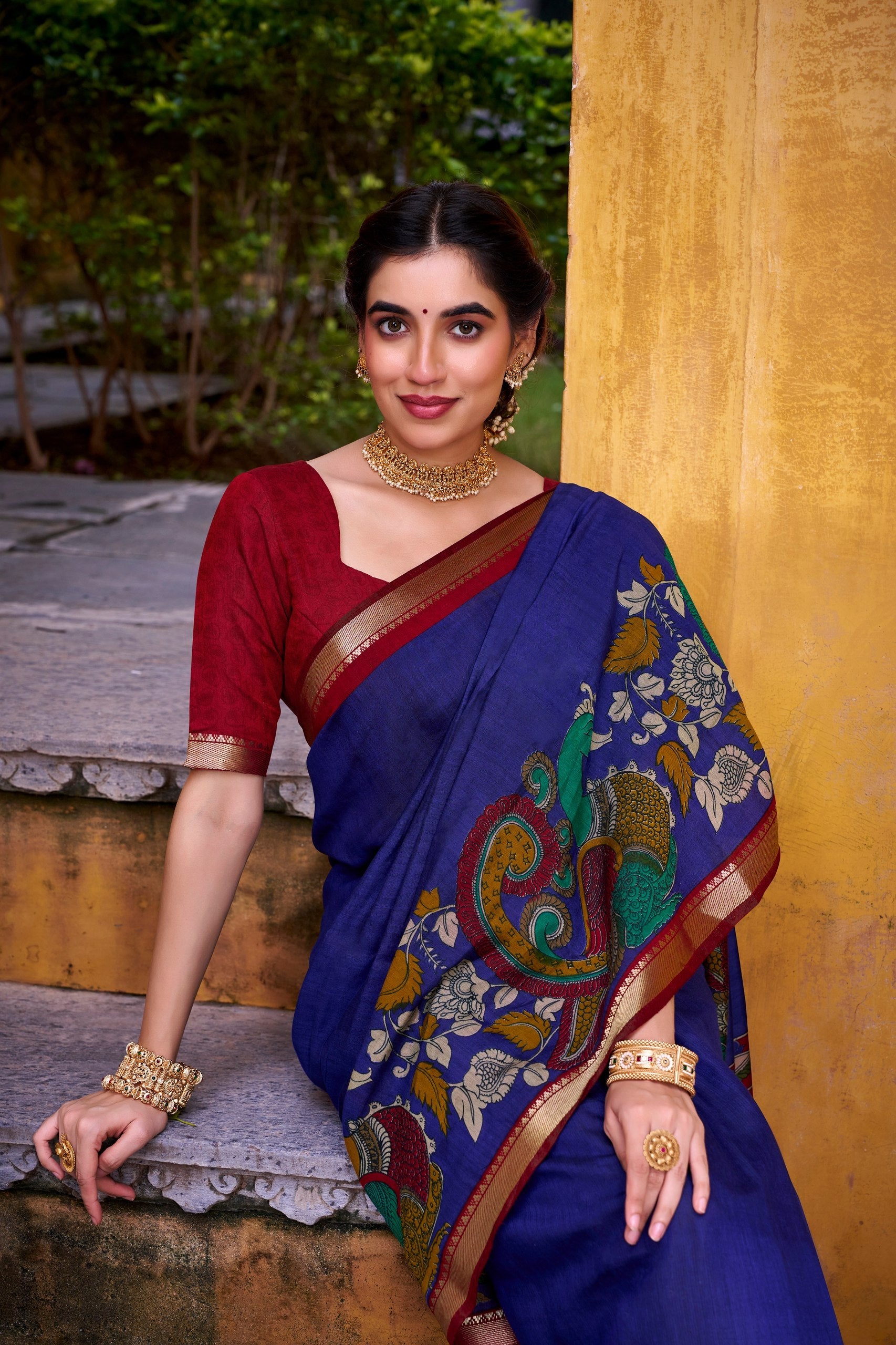 Kalamkari Royale Saree