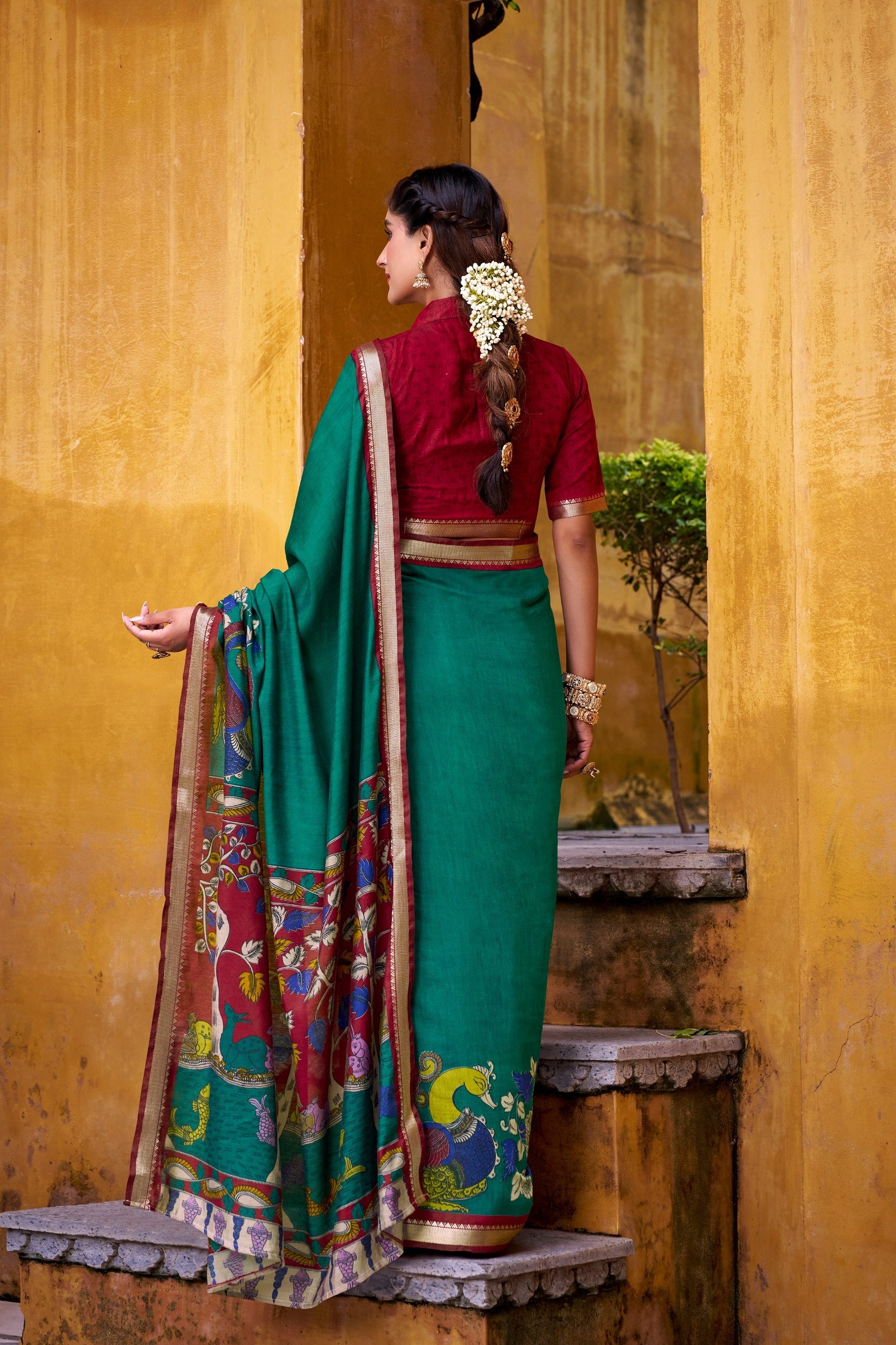 Kalamkari Royale Saree