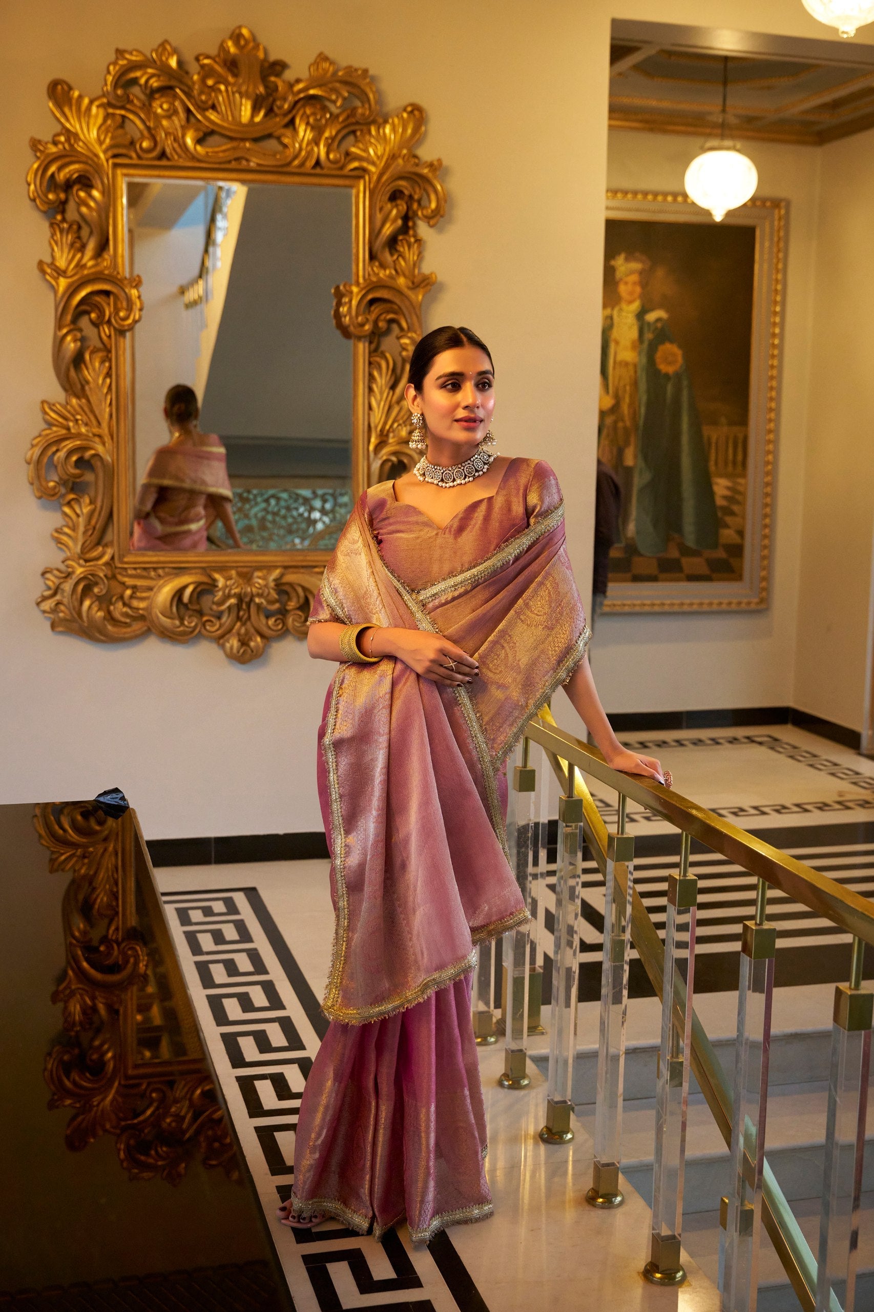 Shimmering saree