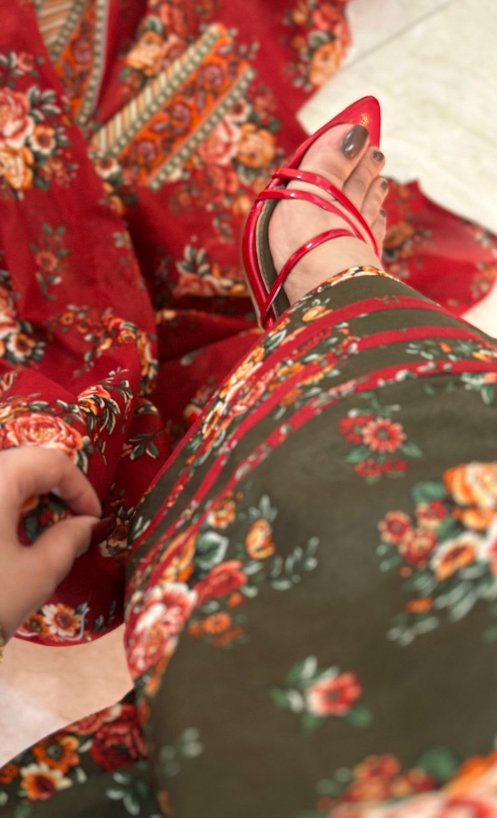 Floral Printed Ethnic Kurta Set with Dupatta