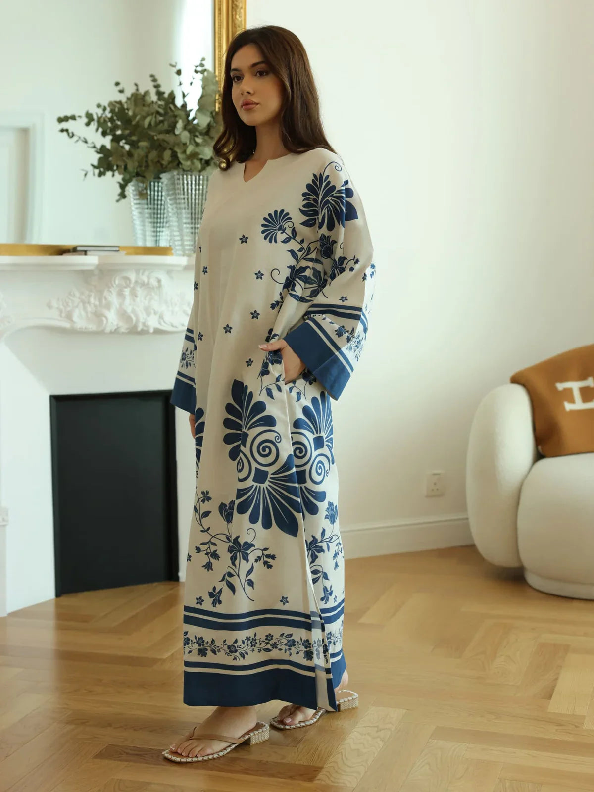 Vintsil Blue Long Tunic