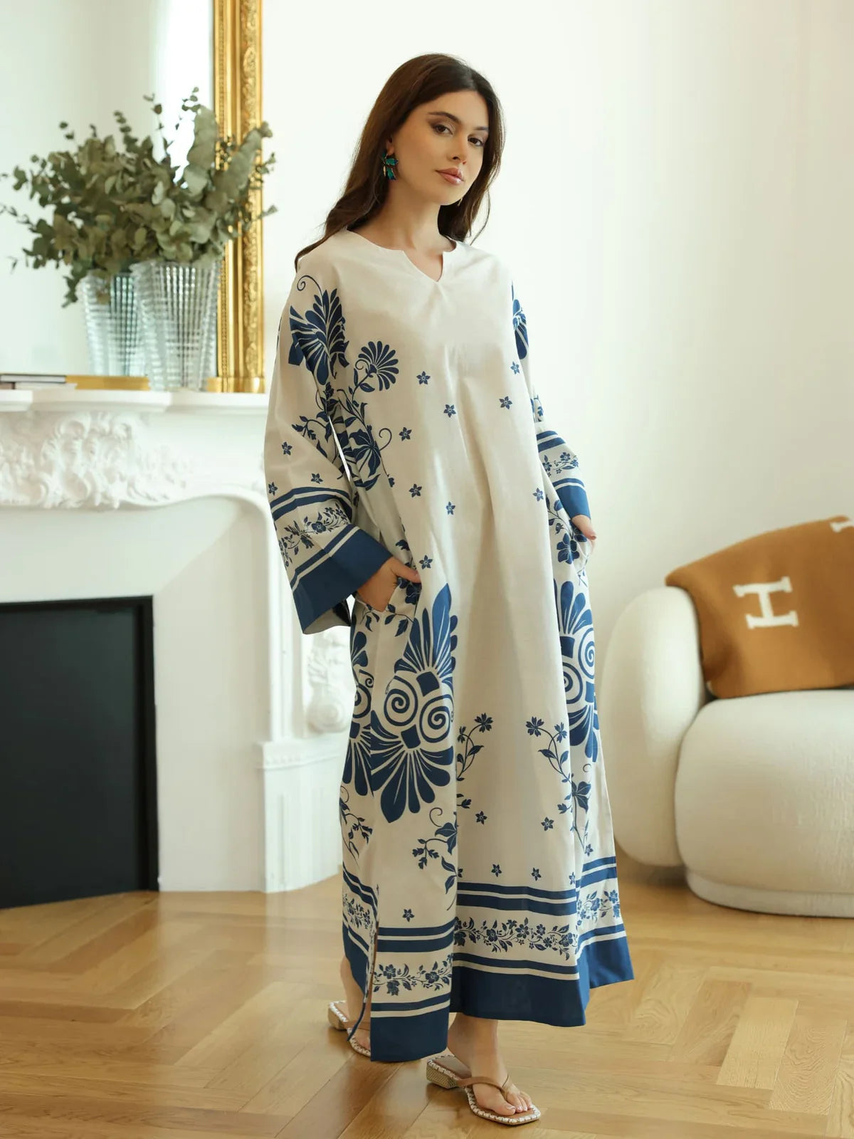 Vintsil Blue Long Tunic