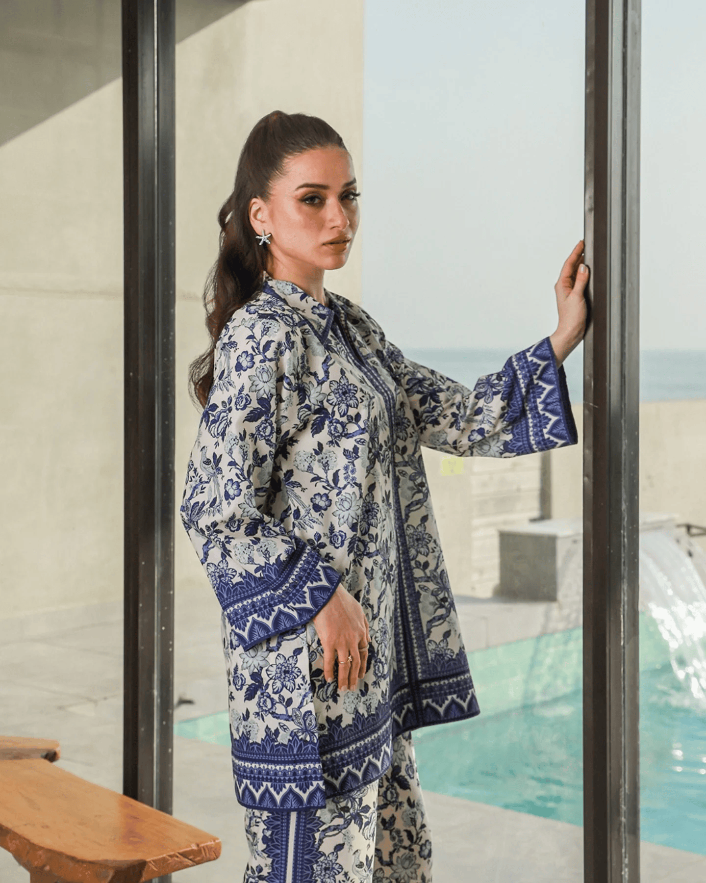 Blue Porcelain Co-ord Set