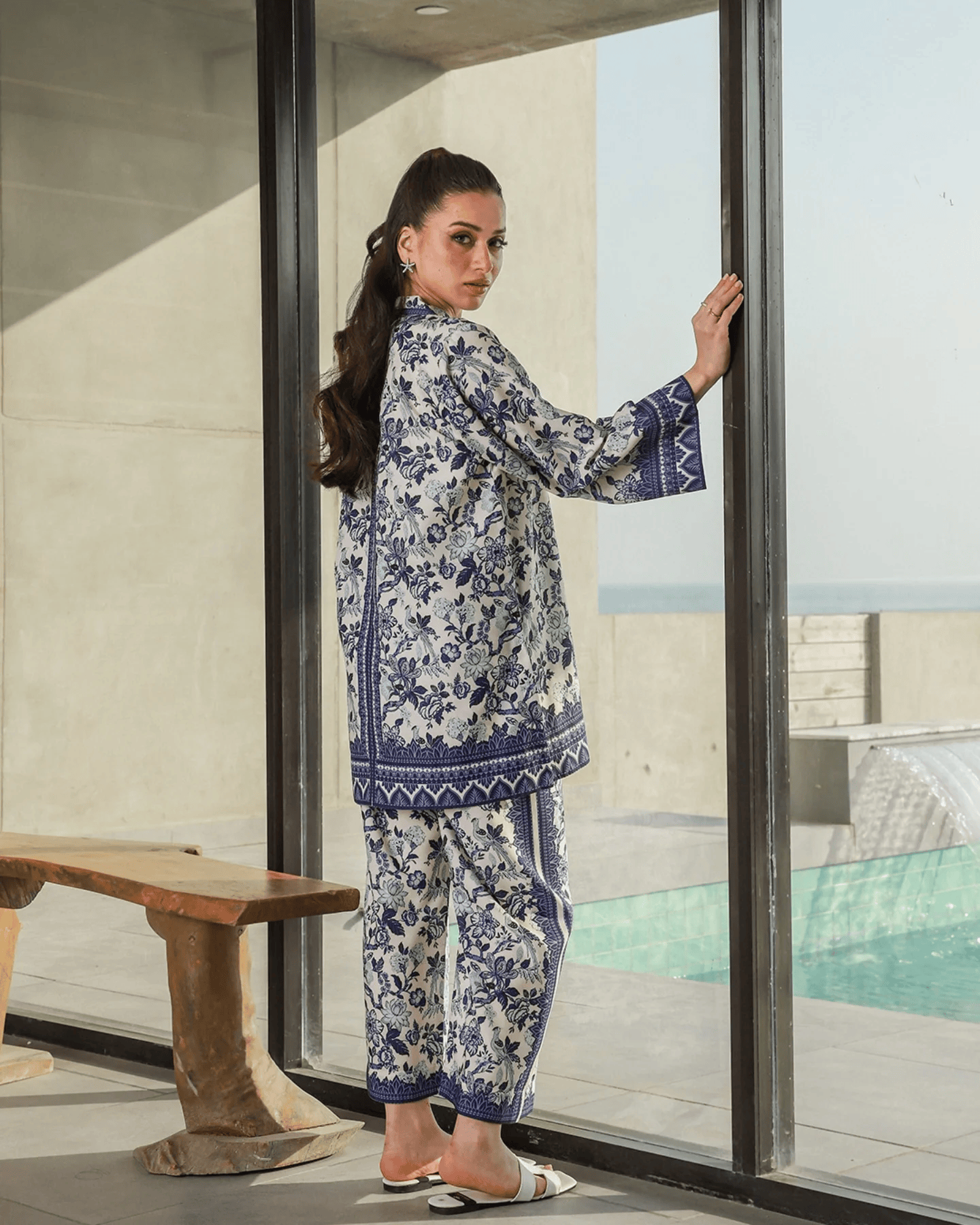 Blue Porcelain Co-ord Set