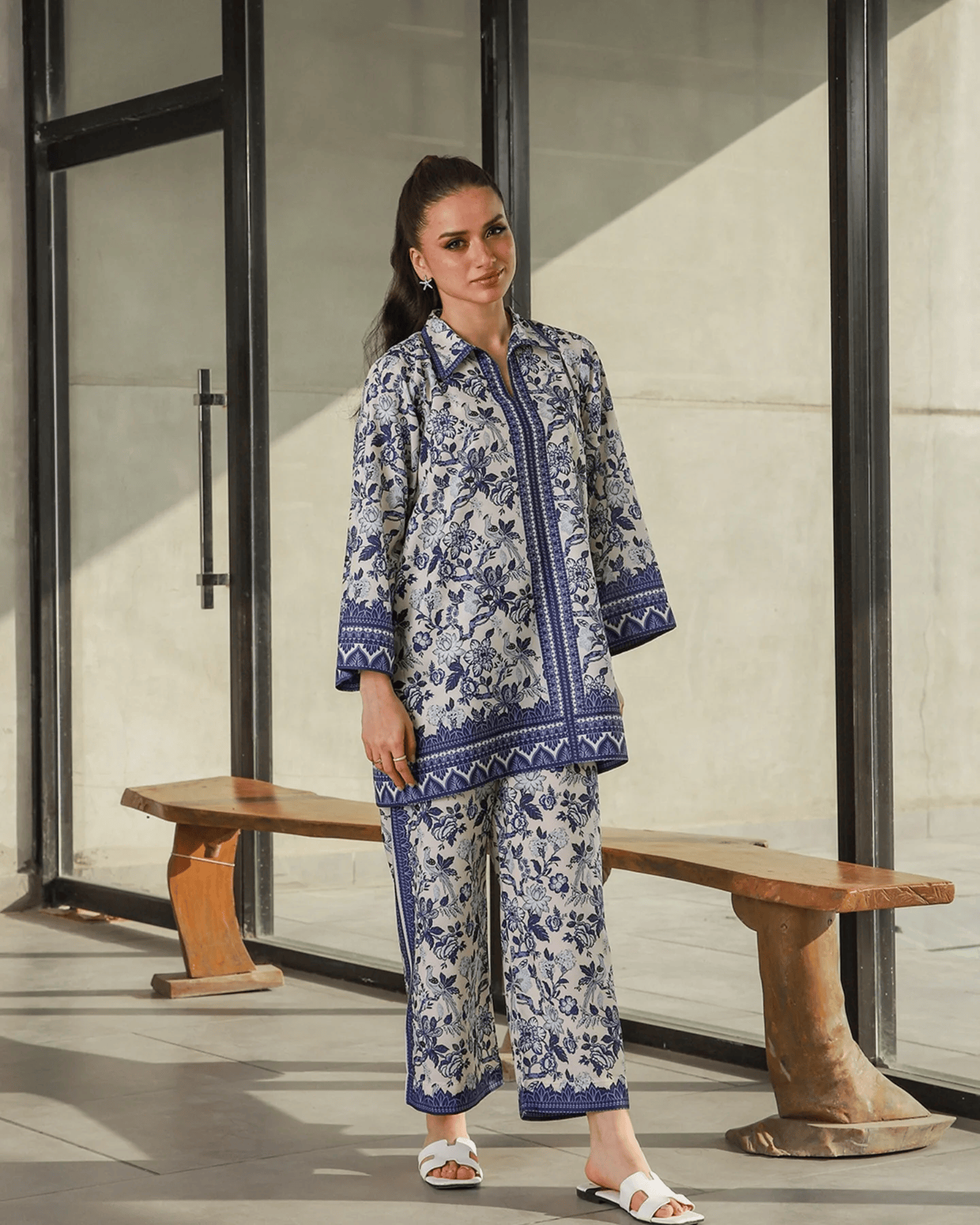 Blue Porcelain Co-ord Set