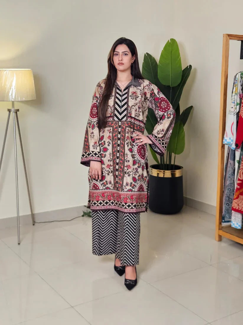 Crimson Heritage Co-ord Set (STITCHED)