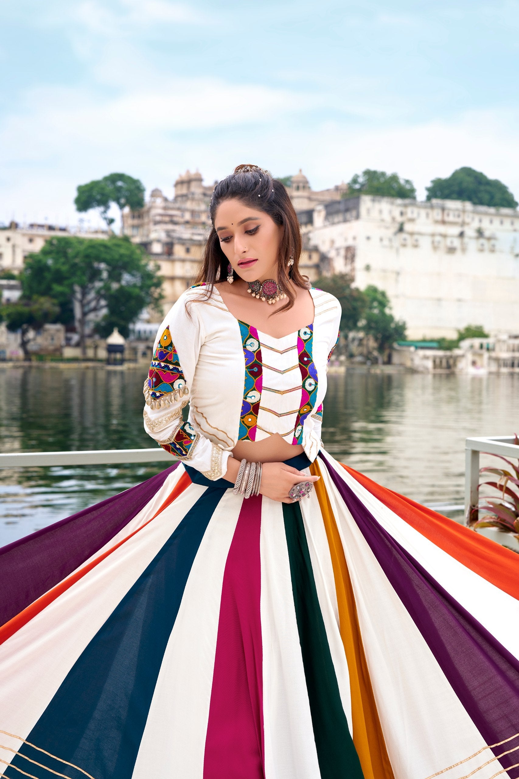 Colorful Embroidered Lehenga Choli