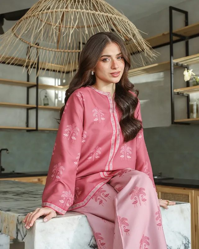 Flamingo Breeze Co-ord Set