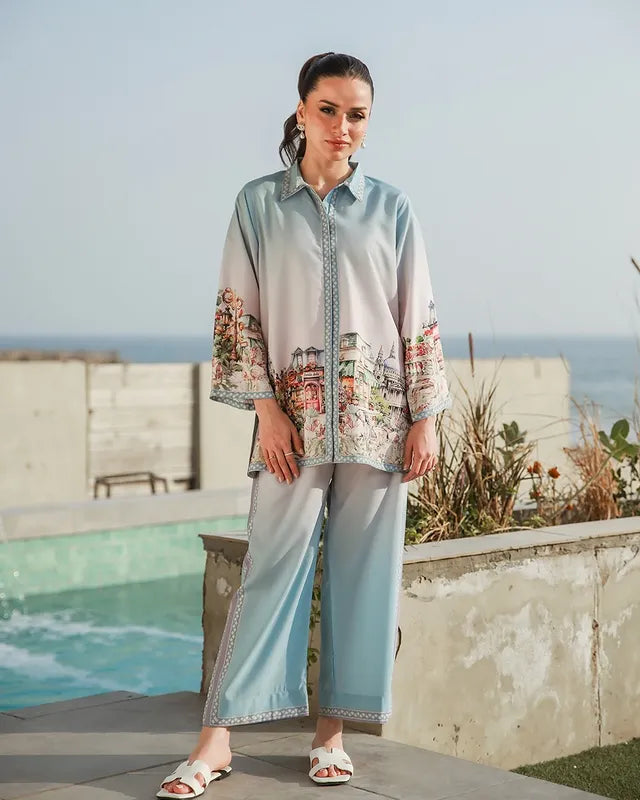 Pastel Blue Scenic co-ord set