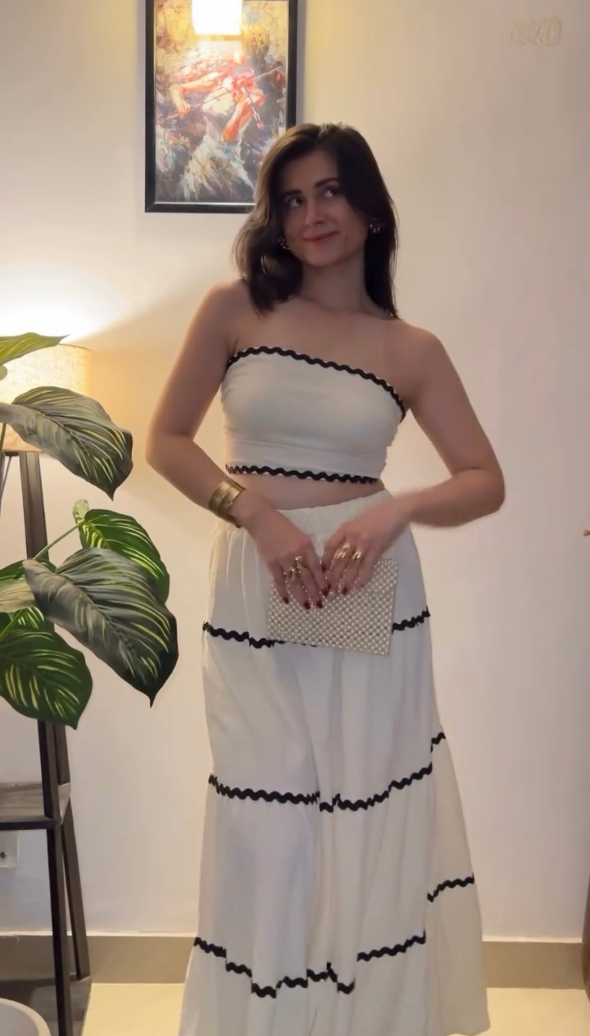 White Tube Top & Maxi Skirt Co-ord Set