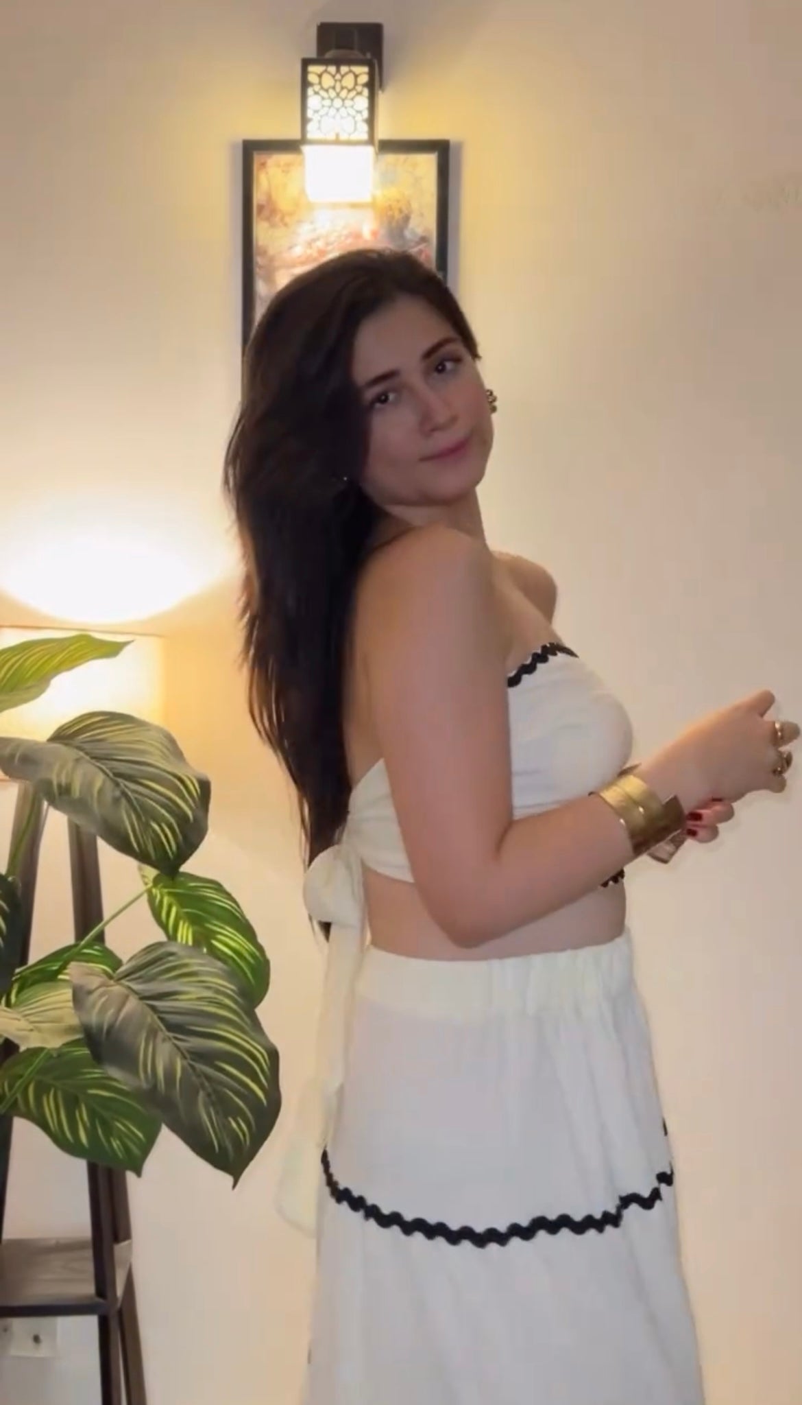 White Tube Top & Maxi Skirt Co-ord Set