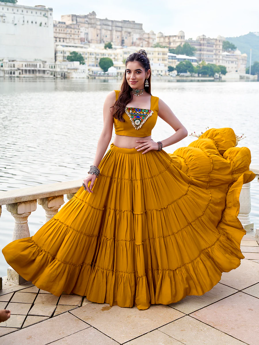 Mirror Work Ghagra Choli Set