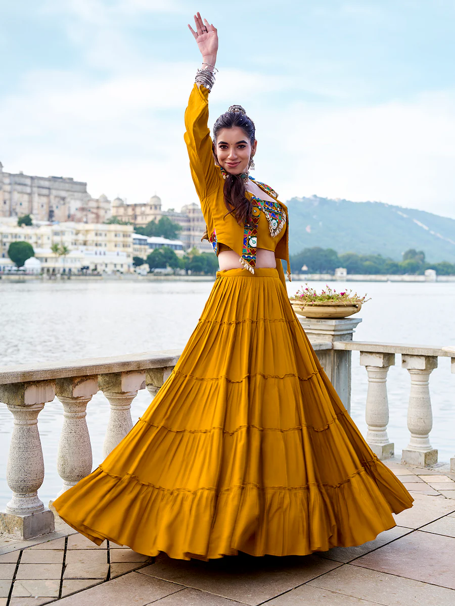 Mirror Work Ghagra Choli Set